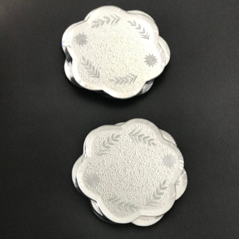 Glass cup coasters